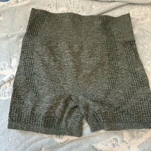 Green biker shorts